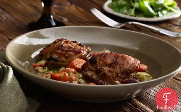 Cuisses de Poulet Braisées Au Vinaigre de Cidre