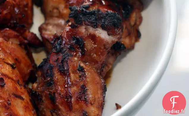 Poulet Glacé à la Confiture Grillée