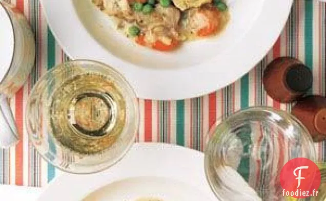 Poulet Crémeux À La Mijoteuse Avec Biscuits