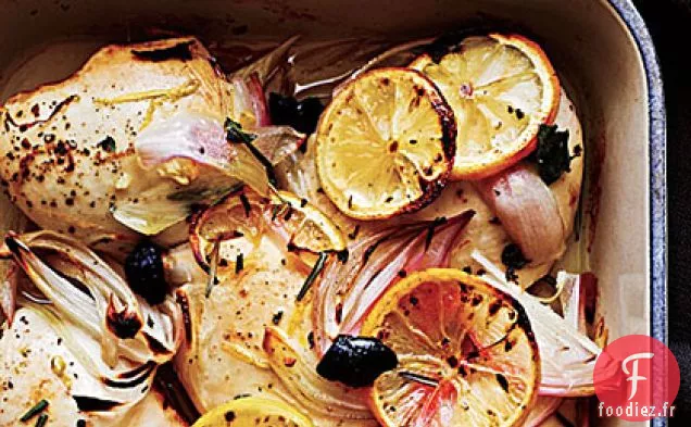 Poulet aux Olives et Citrons