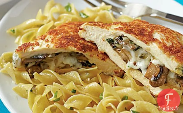 Poulet Farci aux Champignons