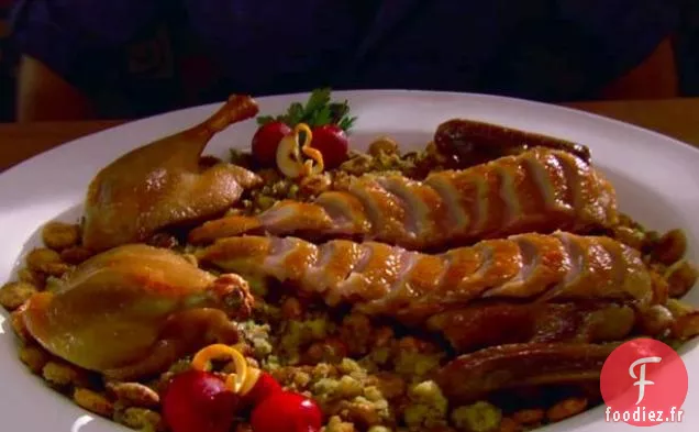 Canard Rôti avec Vinaigrette aux Huîtres