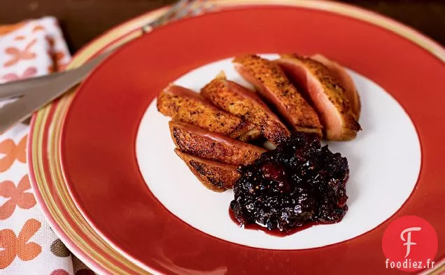 Magrets de Canard Poêlés au Chutney de Porto