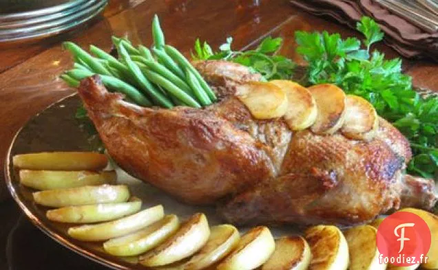 Canard Rôti Aux Pommes, Miel Et Vinaigre De Cidre