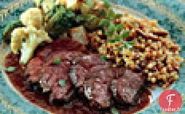 Magrets de Canard de Moscovie à la Sauce au Vin de Grenade