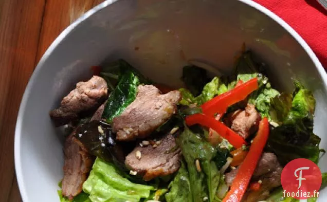 Salade de Canard Poêlé Au Wok