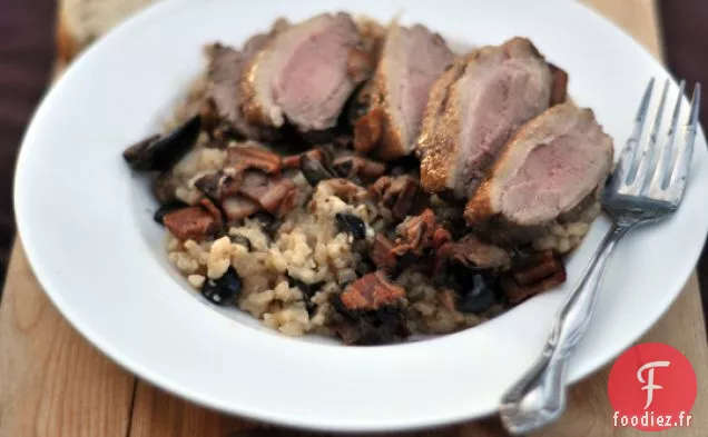 Canard Aux Olives Noires Et Risotto Aux Olives Noires