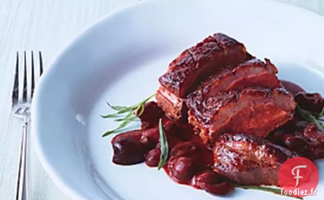 Magret de Canard à la Sauce aux Cerises