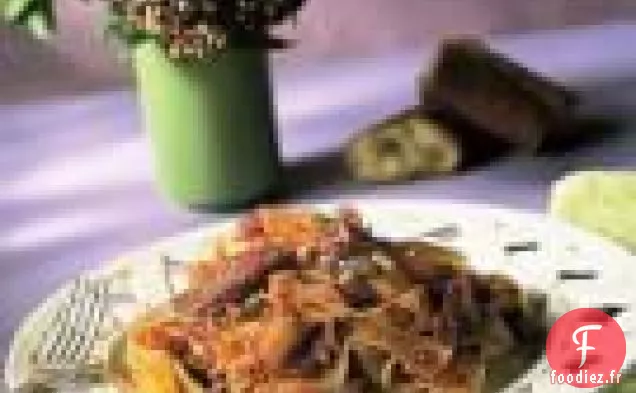 Pappardelle Au Vin Rouge - Canard Cuit