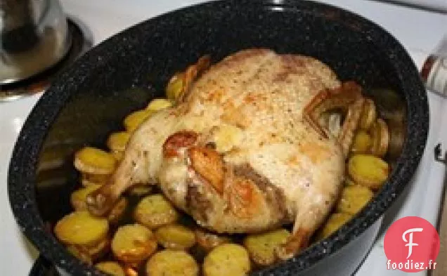 Canard Rôti avec Vinaigrette aux Pommes