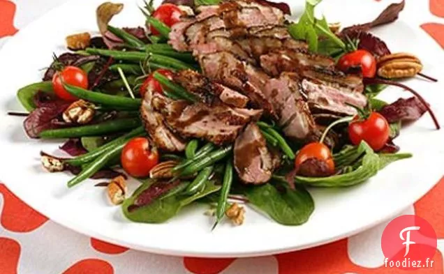 Salade De Canard Poêlé Et Haricots Verts Aux Pacanes