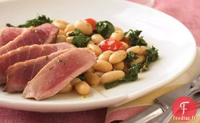 Thon au Romarin aux Haricots Blancs