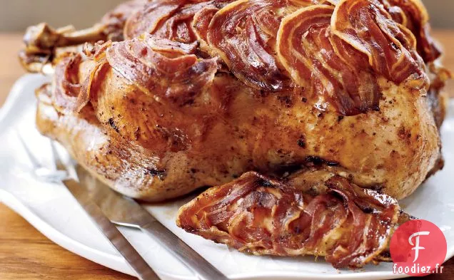 Dinde Rôtie Enveloppée de Pancetta