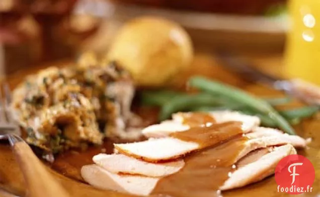 Dinde aux Pommes et au Miel avec Sauce