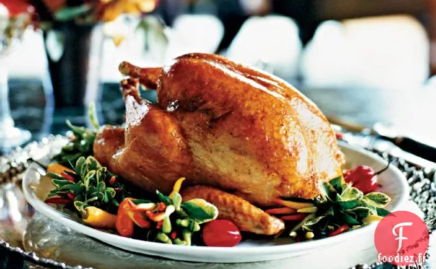 Dinde Rôtie avec Glaçage à la Mandarine
