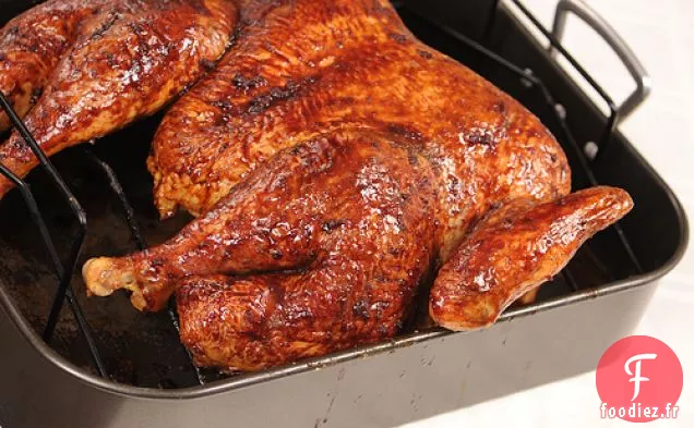 Dinde Au Beurre Avec Glaçage Aux Canneberges