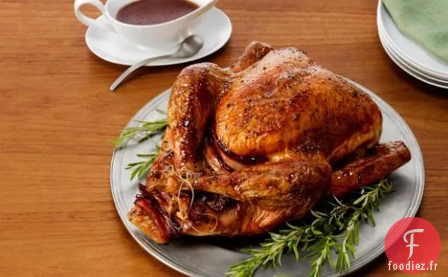 Dinde Glacée À La Grenade Avec Farce De Riz Sauvage