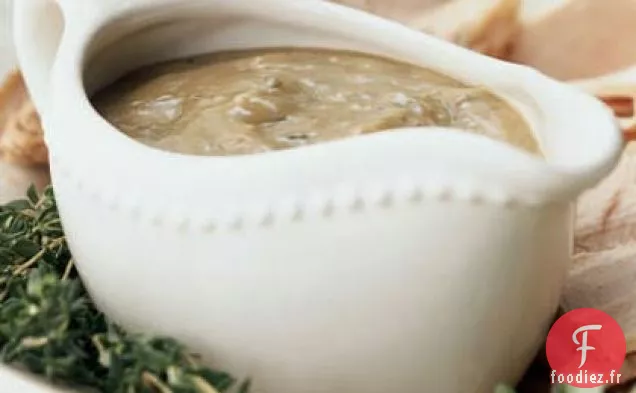 Dinde Rôtie Classique aux Herbes Fraîches et Sauce à Préparer