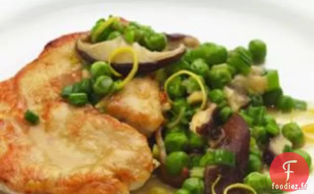 Escalopes De Dinde Aux Petits Pois Et Oignons Nouveaux