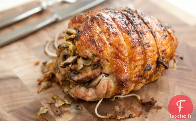 Poitrine de dinde en croûte d'herbes