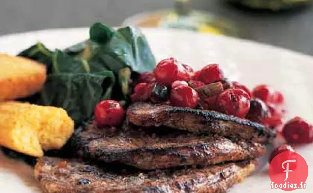 Escalopes de Dinde Jerk aux Canneberges - Salsa Habanero