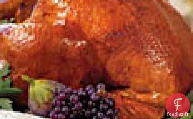 Dinde Badigeonnée de Cidre et Sauce aux Pommes Rôties