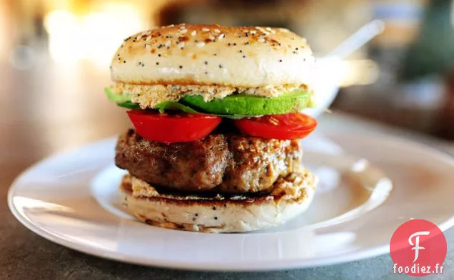 Burgers de Bagels à la Dinde