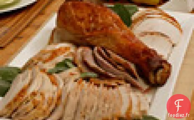 Dinde de Vacances Déconstruite à la sauce à la Sauge