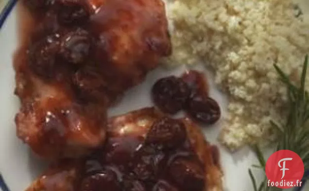 Escalopes De Dinde Aux Cerises Séchées, Romarin Et Porto