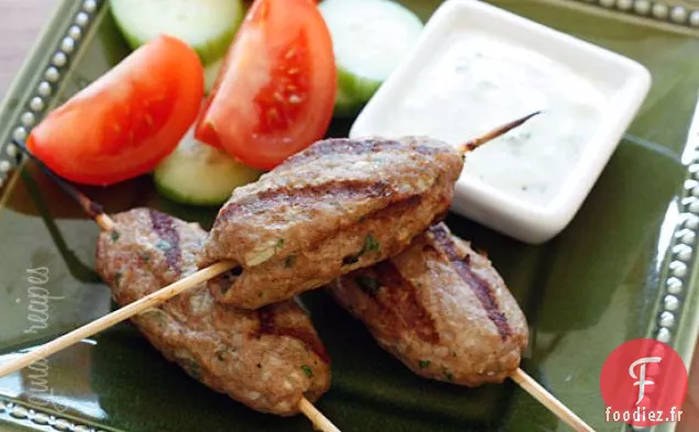 Brochettes de Kofta de Dinde Persane