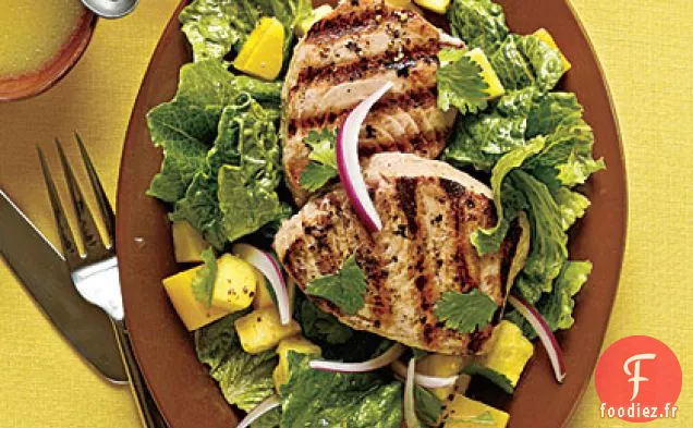 Thon Albacore Grillé à la Romaine et aux Fruits Tropicaux