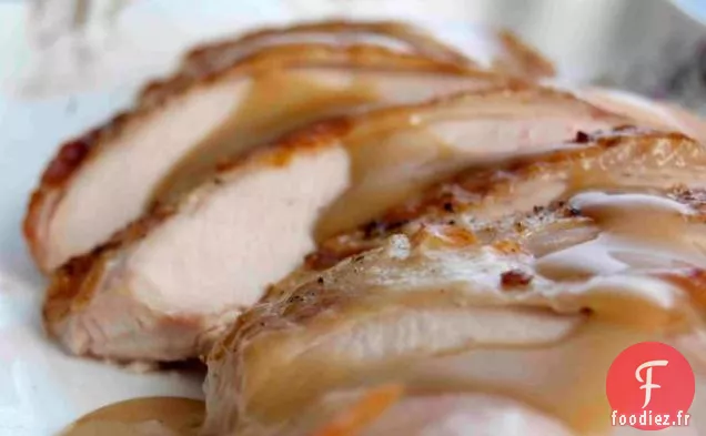 Poitrine de Dinde Rôtie avec Sauce