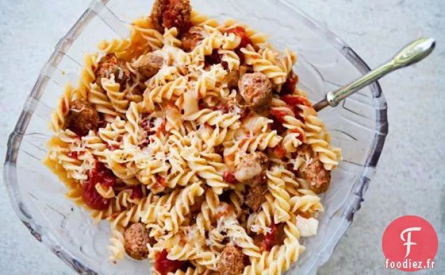 Pâtes À La Saucisse De Dinde Et Mozzarella Fumée