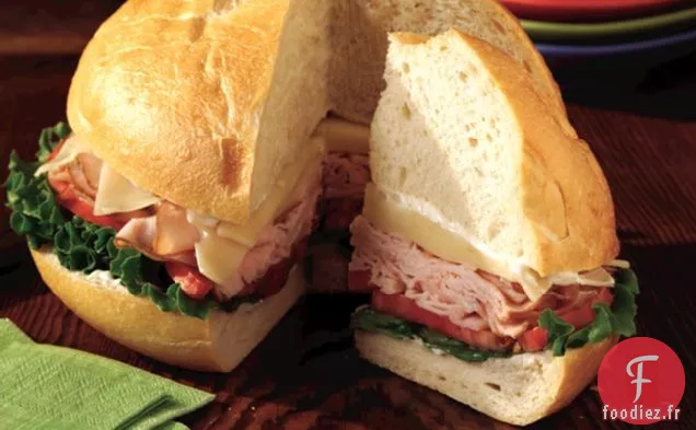 Sandwich à la dinde dans la ronde