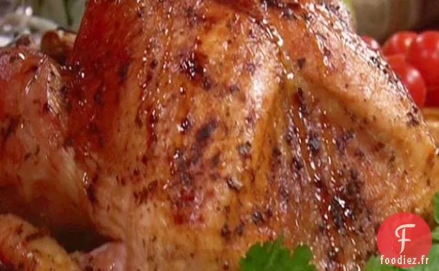 Dinde Rôtie avec Glaçage aux Canneberges à l'Érable