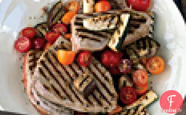 Thon Grillé aux Légumes Provençaux et Aïoli Facile