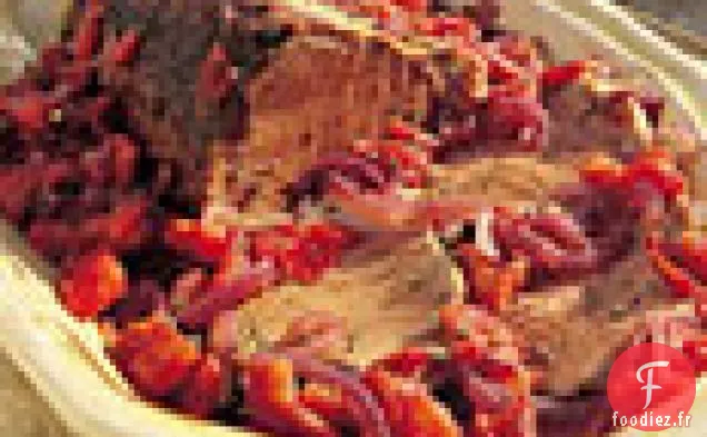 Thon Rôti Lentement avec Tomates, Herbes et Épices