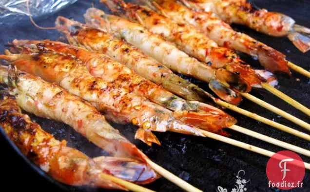 Crevettes au Citron Vert Au Piment Doux