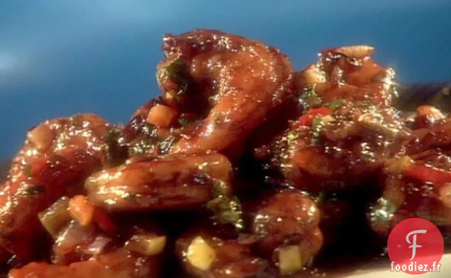 Crevettes Glacées à la Sangria