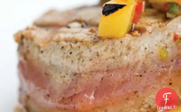 Thon À Nageoires Jaunes Avec Salsa À L'Ananas Grillé
