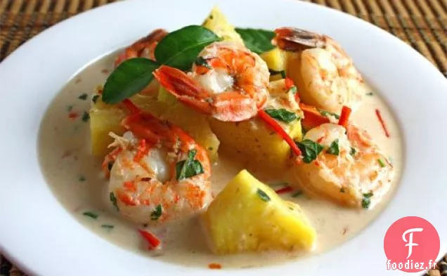 Curry De Crevettes Et Ananas