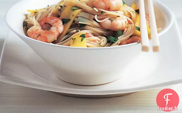 Salade de Nouilles aux Crevettes et au Gingembre