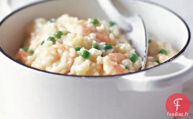 Risotto aux Crevettes et Pois