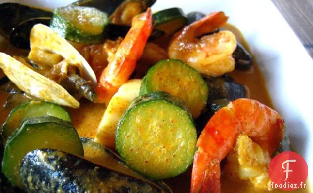 Curry Jaune Thaï Avec Recette De Fruits De Mer