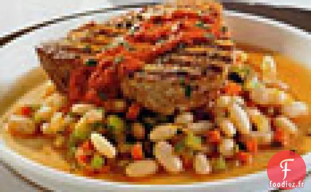 Thon Aux Haricots Blancs Et Sauce Tomate Séchée Au Soleil