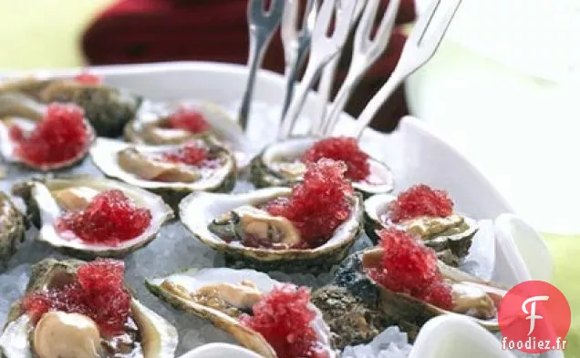 Huîtres à la Glace Mignonette