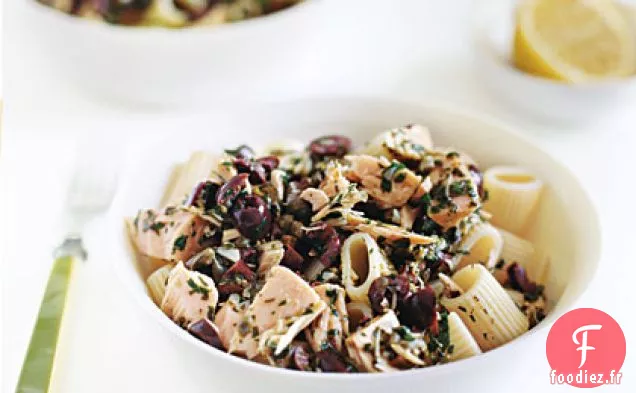 Pâtes au Thon et Vinaigrette aux Olives Noires