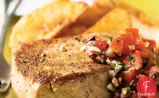 Steaks de Thon Méditerranéen Poêlés