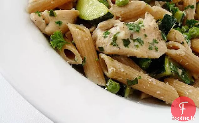 Pâtes Primavera Aux Courgettes Et Herbes Du Jardin