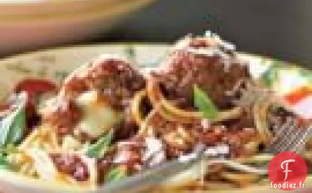 Spaghetti Aux Boulettes De Viande Maison